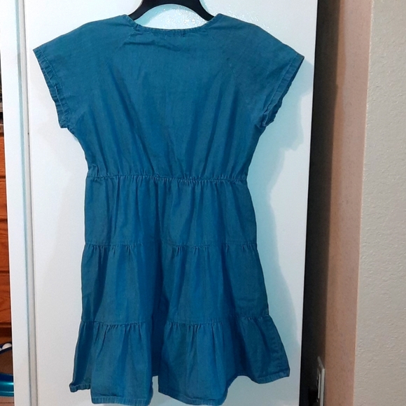 Blue Denim Dress. Size Large. Look and feel of soft denim. - Picture 3 of 5